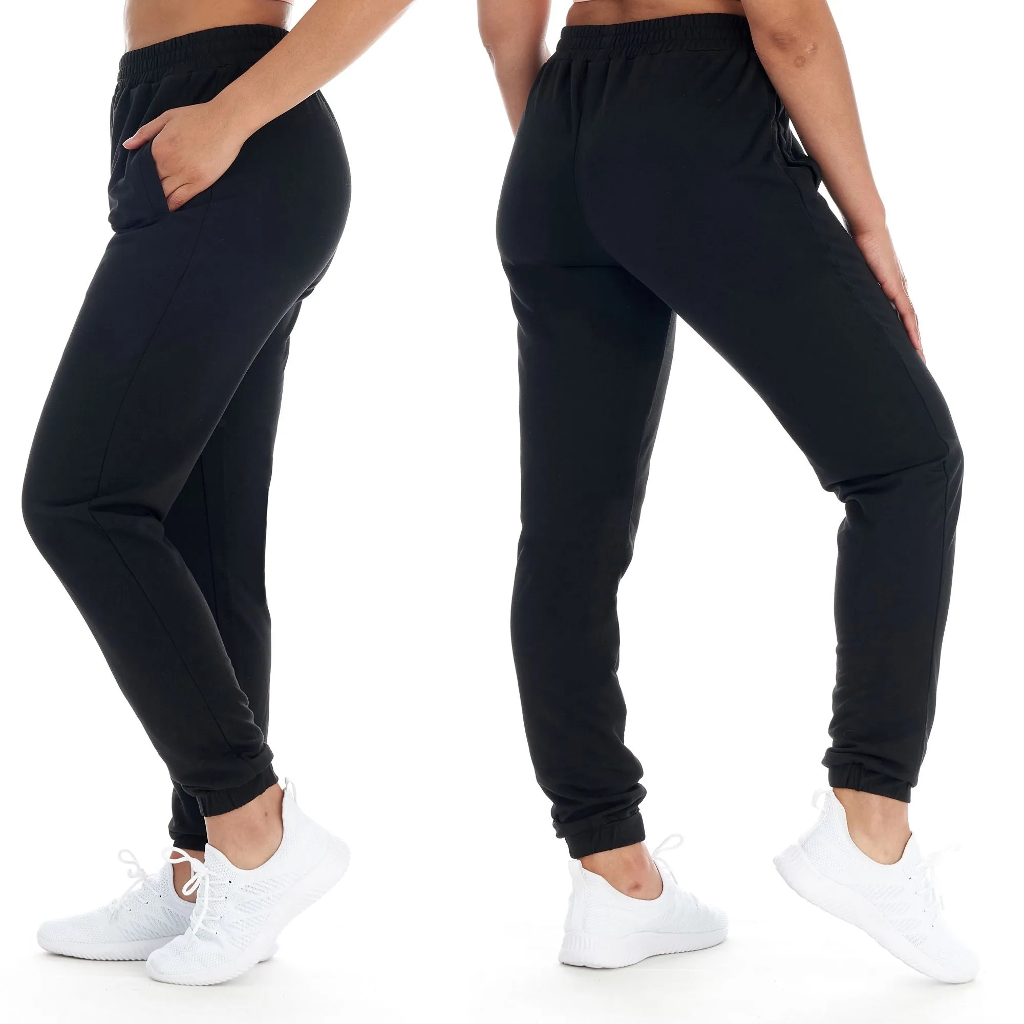 Women's Athleisure French Terry Fleece Jogger Sweatpants