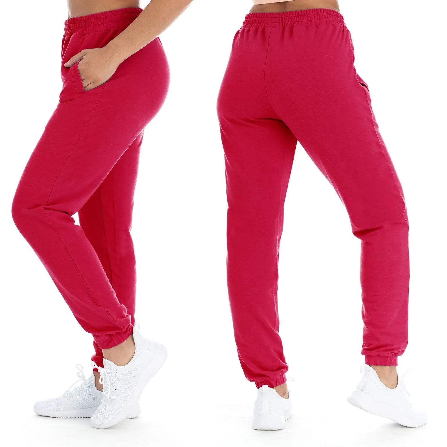 Women's Athleisure French Terry Fleece Jogger Sweatpants